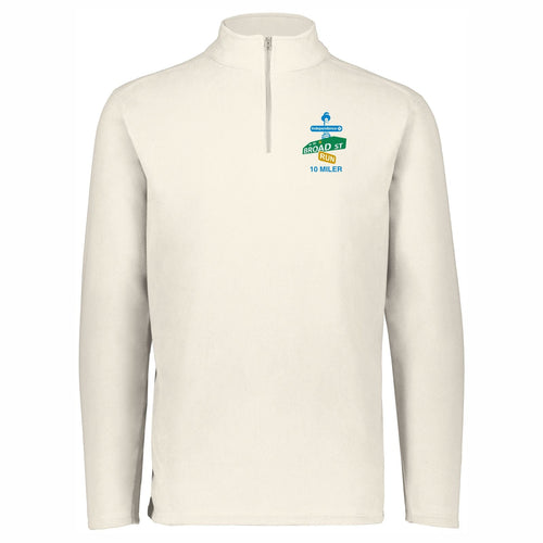 Men's Eco 1/4 Zip -Oyster- Embroidery