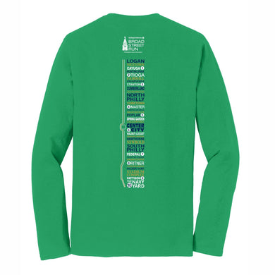 Unisex LS Fashion Tee -Kelly Green- Directions