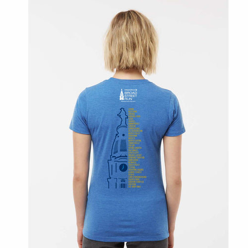Women's Fashion Tee -Royal Heather- Directions