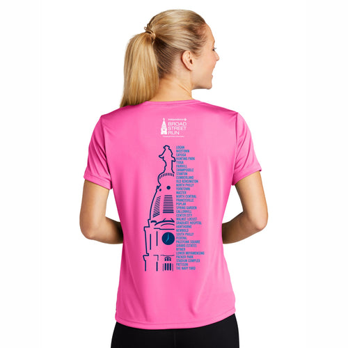 Women's Tech Tee -Neon Pink- Directions