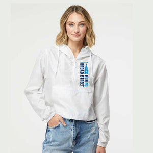 Women's Crop Hooded Windbreaker -White Camo- LCP