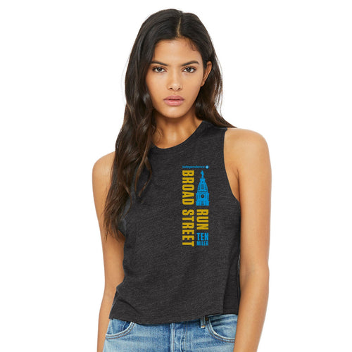 Women's Crop Tank -Dark Grey Heather- LCP