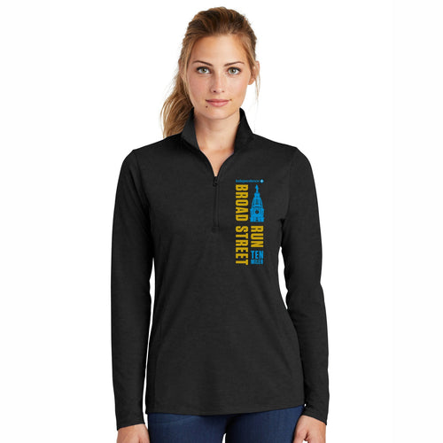 Women's Triblend 1/4 Zip -Black Triad- LCP