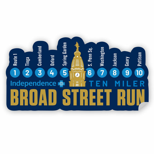 Sticker - Die-Cut Navy- Subway
