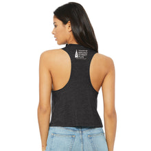 Women's Fashion Crop Tank -Dark Grey Heather- Subway