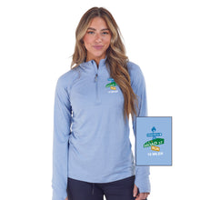 Women's Sueded Eco 1/4 Zip -Twilight- Embroidery